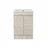 Lukka Camden Modern 600mm Narrow Freestanding Vanity E0 MDF Wood Grain PVC Film Cabinet Variant Colour Available