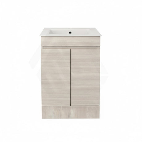 Lukka Camden Modern 600mm Narrow Freestanding Vanity E0 MDF Wood Grain PVC Film Cabinet Variant Colour Available
