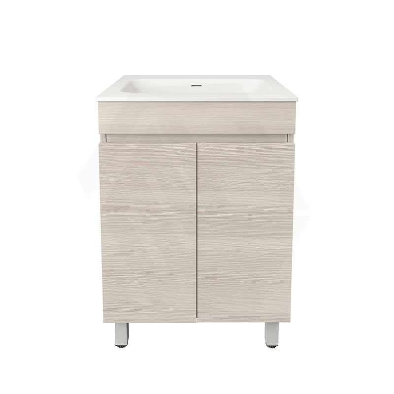 Lukka Camden Modern 600mm Freestanding Vanity E0 MDF Wood Grain PVC Film Cabinet Variant Colour Available