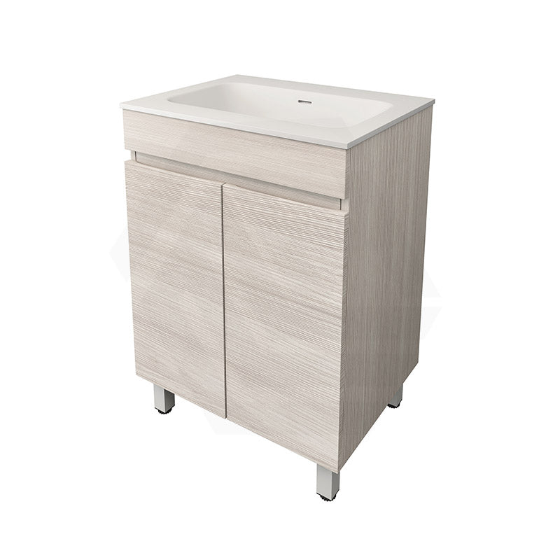 Lukka Camden Modern 600mm Freestanding Vanity E0 MDF Wood Grain PVC Film Cabinet Variant Colour Available