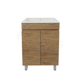 Lukka Camden Modern 600mm Freestanding Vanity E0 MDF Wood Grain PVC Film Cabinet Variant Colour Available