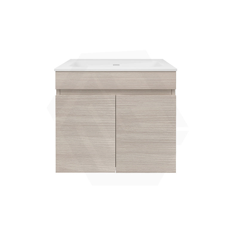 Lukka Camden Modern 600mm Wall Hung Vanity E0 MDF Wood Grain PVC Film Cabinet Variant Colour Available