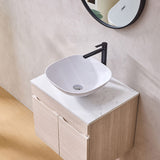 Lukka Camden Modern 600mm Wall Hung Vanity E0 MDF Wood Grain PVC Film Cabinet Variant Colour Available