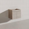 Lukka Camden Modern 600mm Wall Hung Vanity E0 MDF Wood Grain PVC Film Cabinet Variant Colour Available