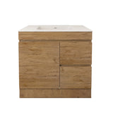 Lukka Camden Modern 900mm Freestanding Vanity E0 MDF Wood Grain PVC Film Cabinet with Left/Right Hand Drawers In Various Colours