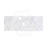 18mm Thick Lukka Carrara White Marble Top with Center Waste Hole, 12/10/2 O'clock Semi Drilled Tap Hole Available At the Back 605-1505mm