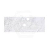 18mm Thick Lukka Carrara White Marble Top with Center Waste Hole, 12/10/2 O'clock Semi Drilled Tap Hole Available At the Back 605-1505mm
