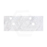 18mm Thick Lukka Carrara White Marble Top with Center Waste Hole, 12/10/2 O'clock Semi Drilled Tap Hole Available At the Back 605-1505mm
