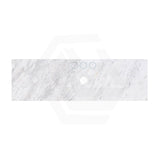 18mm Thick Lukka Carrara White Marble Top with Center Waste Hole, 12/10/2 O'clock Semi Drilled Tap Hole Available At the Back 605-1505mm