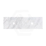 18mm Thick Lukka Carrara White Marble Top with Center Waste Hole, 12/10/2 O'clock Semi Drilled Tap Hole Available At the Back 605-1505mm