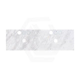 18mm Thick Lukka Carrara White Marble Top with Center Waste Hole, 12/10/2 O'clock Semi Drilled Tap Hole Available At the Back 605-1505mm