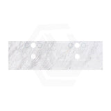 18mm Thick Lukka Carrara White Marble Top with Center Waste Hole, 12/10/2 O'clock Semi Drilled Tap Hole Available At the Back 605-1505mm