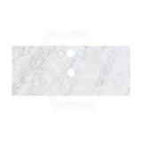 18mm Thick Lukka Carrara White Marble Top with Center Waste Hole, 12/10/2 O'clock Semi Drilled Tap Hole Available At the Back 605-1505mm