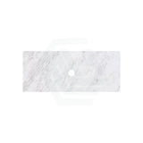 18mm Thick Lukka Carrara White Marble Top with Center Waste Hole, 12/10/2 O'clock Semi Drilled Tap Hole Available At the Back 605-1505mm
