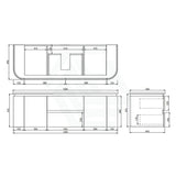 Lukka Devito 750-1500mm Modern Wall Hung Vanity PVC Cabinet Variant Colour Available