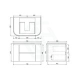 Lukka Devito 750-1500mm Modern Wall Hung Vanity PVC Cabinet Variant Colour Available