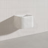 Lukka 600-1800mm Estella Matt White/Black Modern Wall Hung Fluted PVC Vanity With Soft Closing Side Drawers Curve Edge