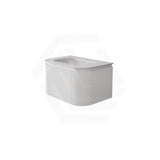 Lukka 600-1800mm Estella Matt White/Black Modern Wall Hung Fluted PVC Vanity With Soft Closing Side Drawers Curve Edge