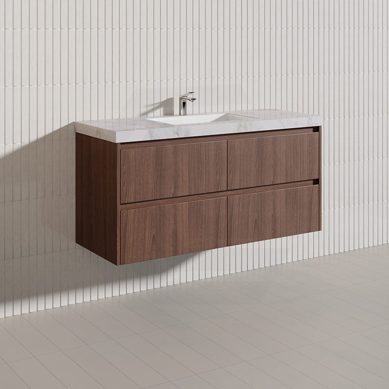 Lukka Gladstone Modern 1200mm Wall Hung Vanity Plywood Cabinet Variant Colour Available