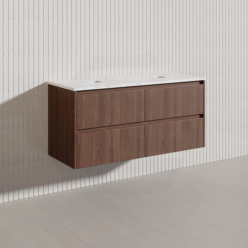 Lukka Gladstone Modern 1200mm Wall Hung Vanity Plywood Cabinet Variant Colour Available