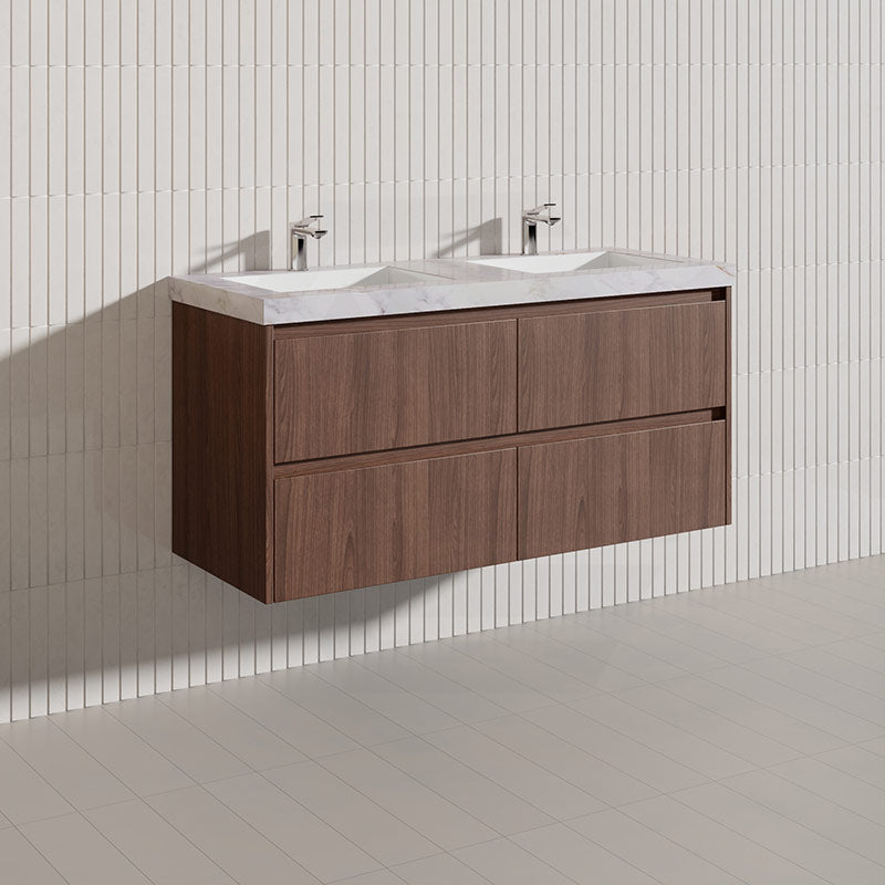 Lukka Gladstone Modern 1200mm Wall Hung Vanity Plywood Cabinet Variant Colour Available