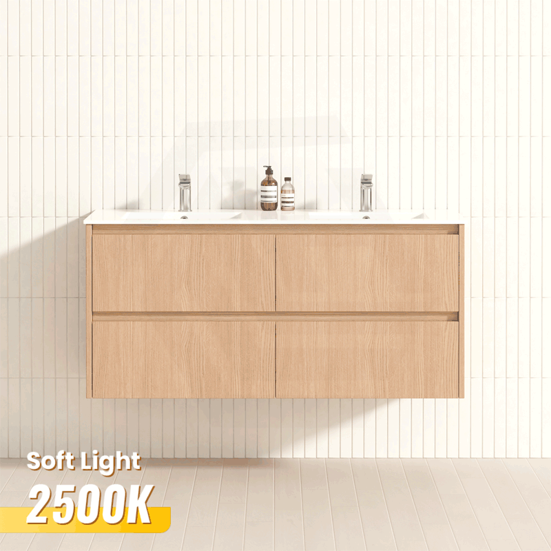 Lukka Gladstone Modern 1200mm Wall Hung Vanity Plywood Cabinet Variant Colour Available