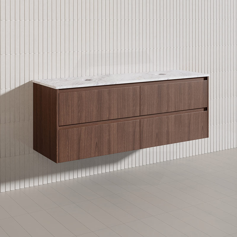 Lukka Gladstone Modern 1500mm Wall Hung Vanity Plywood Cabinet Variant Colour Available