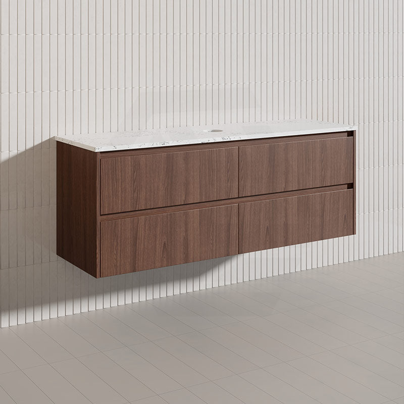 Lukka Gladstone Modern 1500mm Wall Hung Vanity Plywood Cabinet Variant Colour Available