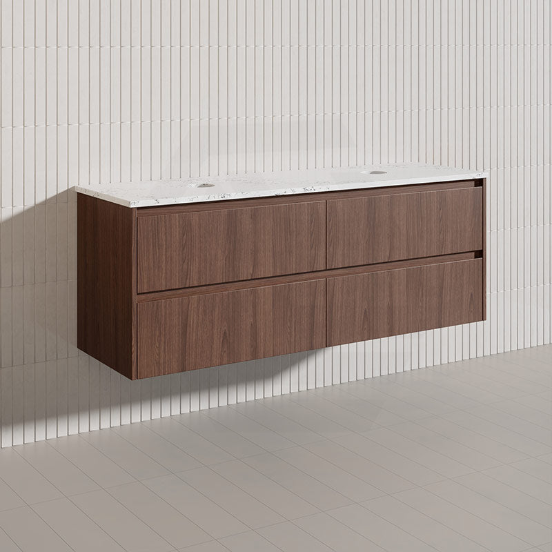 Lukka Gladstone Modern 1500mm Wall Hung Vanity Plywood Cabinet Variant Colour Available