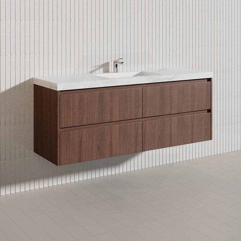 Lukka Gladstone Modern 1500mm Wall Hung Vanity Plywood Cabinet Variant Colour Available