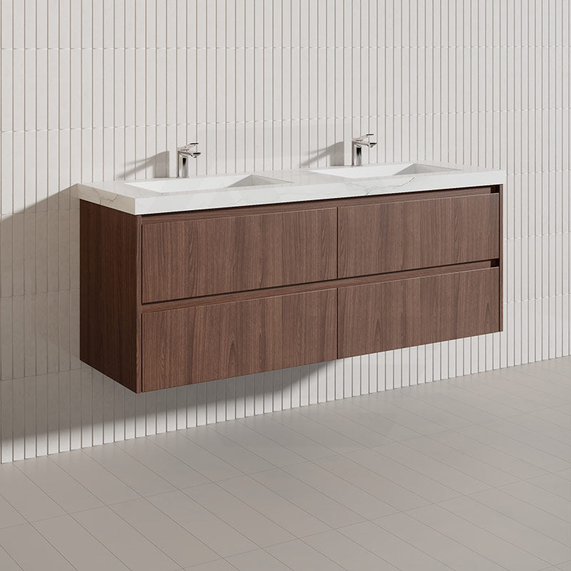 Lukka Gladstone Modern 1500mm Wall Hung Vanity Plywood Cabinet Variant Colour Available