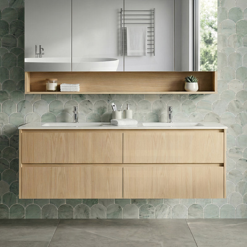 Lukka Gladstone Modern 1500mm Wall Hung Vanity Plywood Cabinet Variant Colour Available