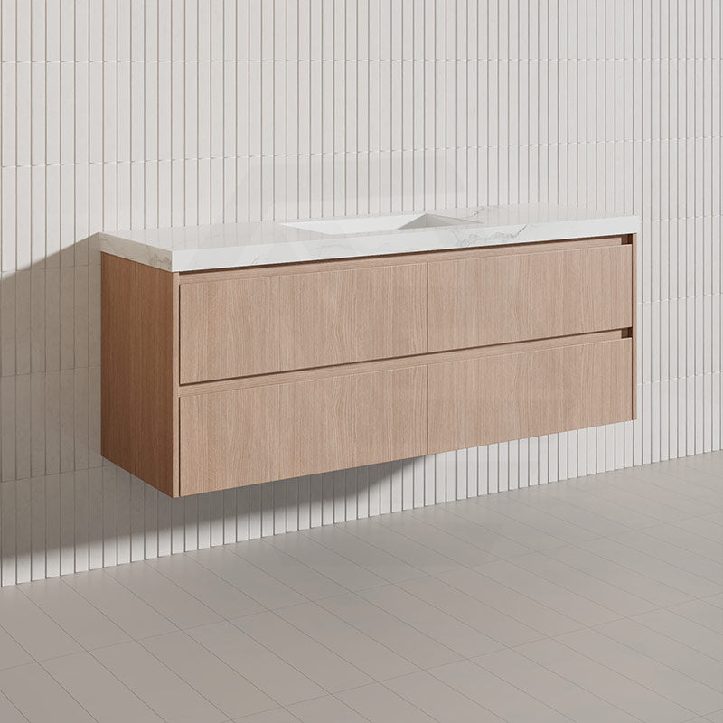 Lukka Gladstone Modern 1500mm Wall Hung Vanity Plywood Cabinet Variant Colour Available