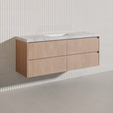 Lukka Gladstone Modern 1500mm Wall Hung Vanity Plywood Cabinet Variant Colour Available