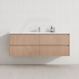 Lukka Gladstone Modern 1500mm Wall Hung Vanity Plywood Cabinet Variant Colour Available