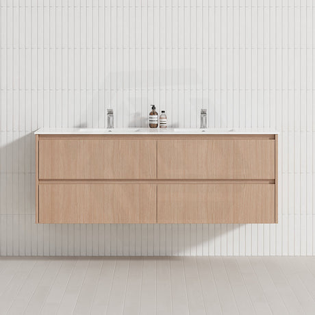 Lukka Gladstone Modern 1500mm Wall Hung Vanity Plywood Cabinet Variant Colour Available