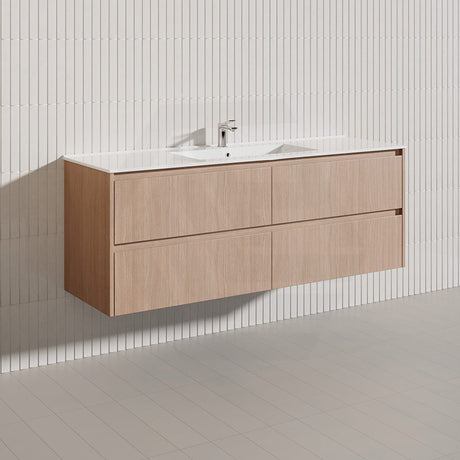 Lukka Gladstone Modern 1500mm Wall Hung Vanity Plywood Cabinet Variant Colour Available