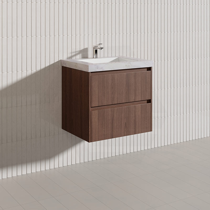 Lukka Gladstone Modern 600mm Wall Hung Vanity Plywood Cabinet Variant Colour Available