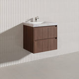 Lukka Gladstone Modern 600mm Wall Hung Vanity Plywood Cabinet Variant Colour Available