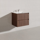 Lukka Gladstone Modern 600mm Wall Hung Vanity Plywood Cabinet Variant Colour Available