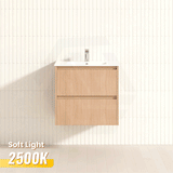 Lukka Gladstone Modern 600mm Wall Hung Vanity Plywood Cabinet Variant Colour Available