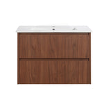 Lukka Gladstone Modern 750mm Wall Hung Vanity Plywood Cabinet Variant Colour Available