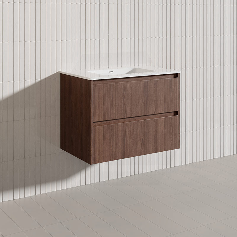 Lukka Gladstone Modern 750mm Wall Hung Vanity Plywood Cabinet Variant Colour Available