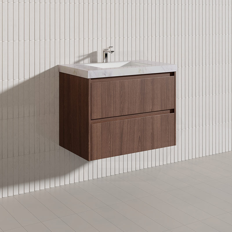 Lukka Gladstone Modern 750mm Wall Hung Vanity Plywood Cabinet Variant Colour Available