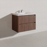 Lukka Gladstone Modern 750mm Wall Hung Vanity Plywood Cabinet Variant Colour Available