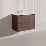Lukka Gladstone Modern 750mm Wall Hung Vanity Plywood Cabinet Variant Colour Available