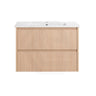 Lukka Gladstone Modern 750mm Wall Hung Vanity Plywood Cabinet Variant Colour Available