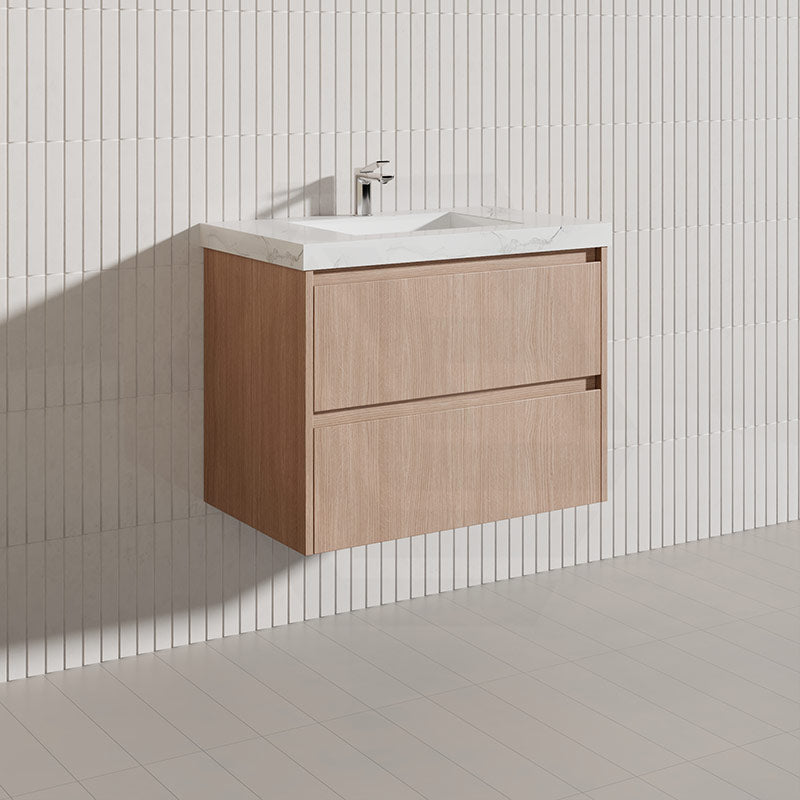 Lukka Gladstone Modern 750mm Wall Hung Vanity Plywood Cabinet Variant Colour Available
