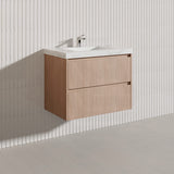 Lukka Gladstone Modern 750mm Wall Hung Vanity Plywood Cabinet Variant Colour Available
