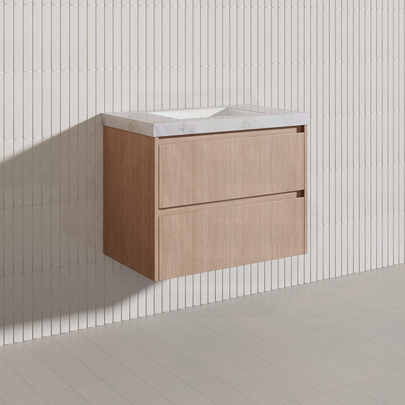 Lukka Gladstone Modern 750mm Wall Hung Vanity Plywood Cabinet Variant Colour Available